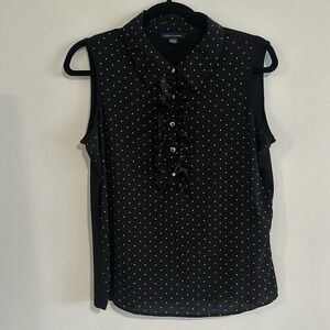 Tommy button down sleeveless blouse